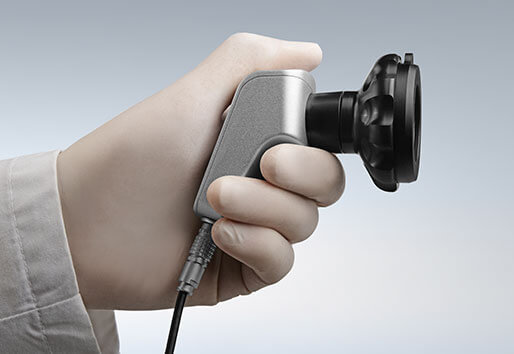 endoscopic camera holding in the hand