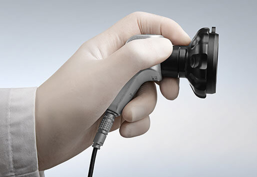 endoscopic camera holding in the hand